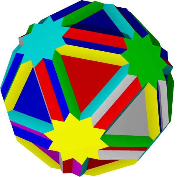 Икосододекоусеченный икосододекаэдр, однородный многогранник