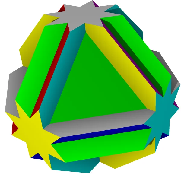 Кубоусеченный кубооктаэдр, однородный многогранник