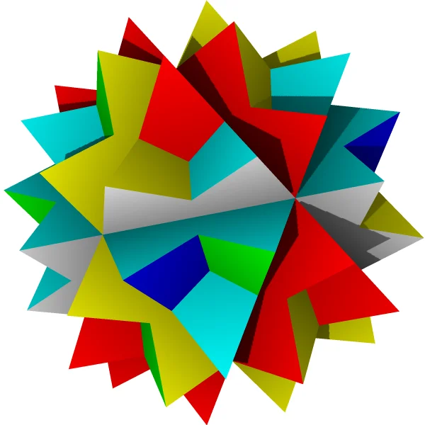 Квазиусеченный большой звездчатый додекаэдр, однородный многогранник