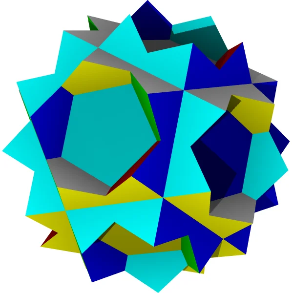 Квазиусеченный звездчатый додекаэдр, однородный многогранник