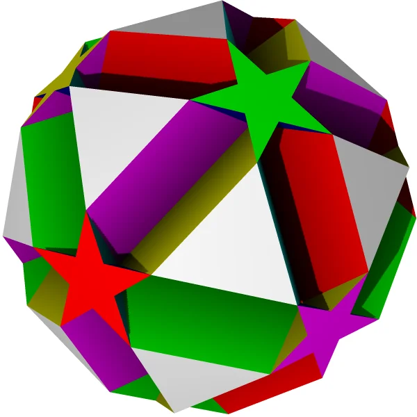 Малый битригональный додекоикосододекаэдр, однородный многогранник