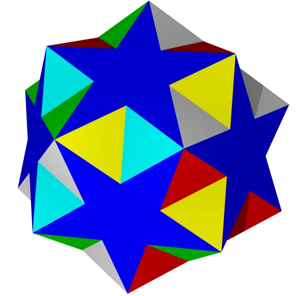 Малый битригональный икосододекаэдр, однородный многогранник