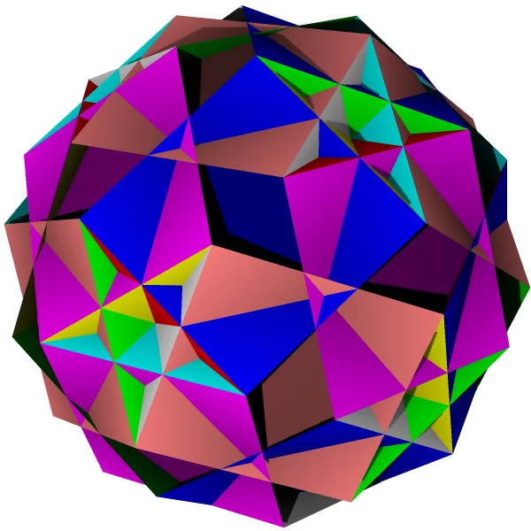 Ромбоикосаэдр, однородный многогранник