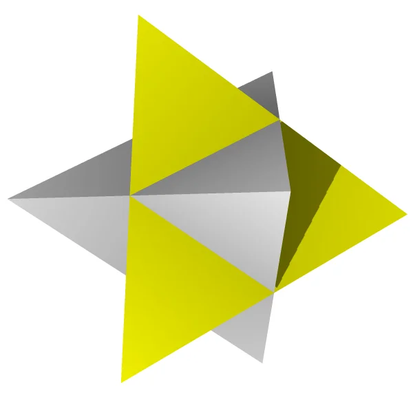 Соединение двух тетраэдров, stella octangula Кеплера